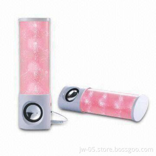 USB Portable Speaker with Colorful Flash Light, Ideal for Gifts and Promotional Items